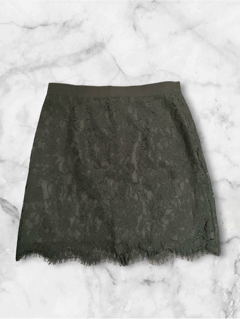 LOFT Black Lace Skirt